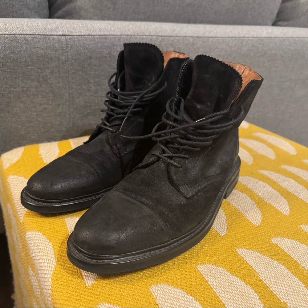 Men's Black Leather Boots